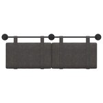 vidaXL Tête de lit suspendue Noir PU antique