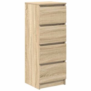 vidaXL Buffet chêne sonoma 37 5x35x99 cm bois d'ingénierie