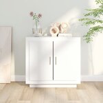 vidaXL Buffet Blanc 80x40x75 cm Bois d'ingénierie
