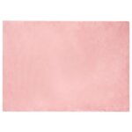 vidaXL Tapis en Fourrure Synthétique de Lapin Olite Rose 240 x 340 cm