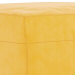 vidaXL Banc Jaune 70x35x41 cm Velours