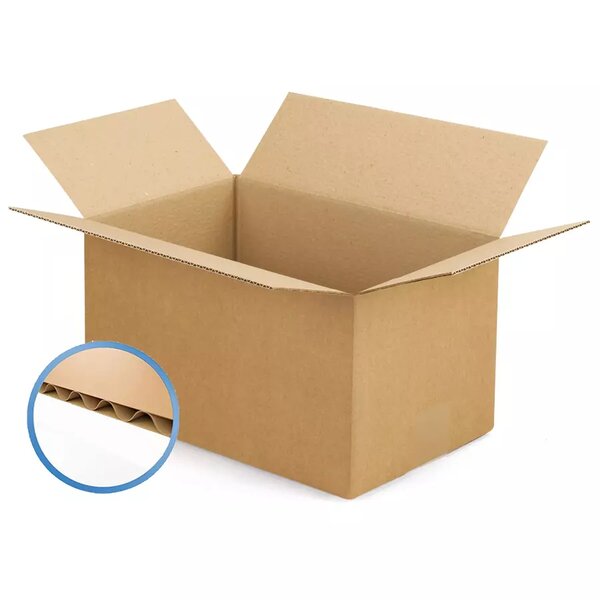 Caisses carton – (50) Simple cannelure brun 30x60x40 cm – Bulteau Systems