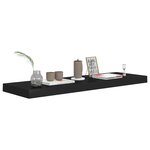 vidaXL Étagères murales flottantes 2 Pièces noir 80x23 5x3 8 cm MDF