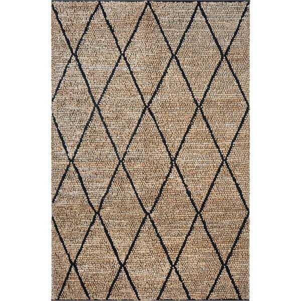 Tapis en chanvre charbon  larson 230 x 160 cm