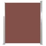 vidaXL Auvent latéral rétractable de patio 170x300 cm Marron