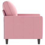 vidaXL Fauteuil Rose 60 cm Velours
