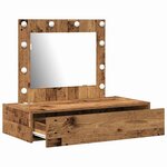 vidaXL Table de Toilette Marron 83 x 40 x 70 cm Bois d'ingénierie