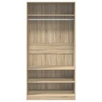vidaXL Garde-robe Chêne sonoma 100x50x200 cm Bois d'ingénierie