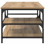 vidaXL Table basse Chêne artisanal 90 x 49 x 40 cm Bois d'ingénierie