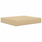 vidaXL Coussin de canapé d'extérieur 2 Pièces Beige Polyester
