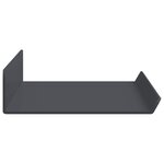 vidaXL Étagère flottante 2 Pièces Anthracite 40 x 8 5 x 2 5 cm Acier