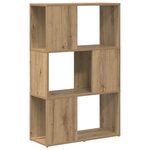 vidaXL Support de Livre Chêne artisanal Bois d'ingénierie 60 x 24 x 94 cm