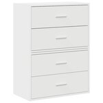vidaXL Armoires avec 2 tiroirs 2Pièces blanc 60x31x40cm bois d'ingénierie