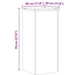 vidaXL Supports pour plantes 2 Pièces chêne artisanal bois d'ingénierie