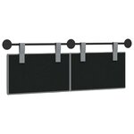 vidaXL Tête de lit suspendue Gris clair Tissu