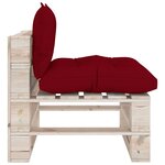 Vidaxl salon de jardin palette 8 pièces avec coussins bois de pin