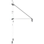 vidaXL Auvent rétractable manuel 100 cm Rayures bleues et blanches