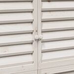vidaXL Abri de jardin Blanc 106 x 56 x 176 5 cm Bois de Sapin Massif