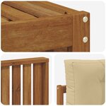vidaXL Ensemble de canapés d'extérieur 4 pc Naturel et Beige