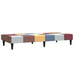 vidaXL Canapé-lit à 2 places tissu