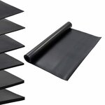 vidaXL Tapis de sol Noir 1 2 x 2 m Caoutchouc
