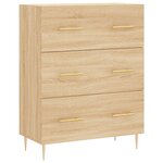 vidaXL Buffet chêne sonoma 69 5x34x90 cm bois d'ingénierie