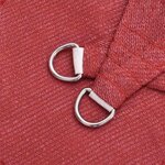 vidaXL Voile d'ombrage 160 g/m² Rouge 3/4x3 m PEHD