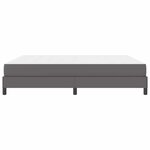 vidaXL Cadre de lit avec matelas Gris 180 x 200 cm tissu