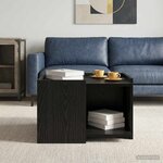 vidaXL Table basse Chêne noir 50 5 x 50 x 33 cm Bois d'ingénierie