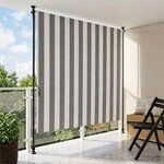vidaXL Store Roulant Extérieur Anthracite et blanc 120 x 270 cm