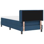 Lit à ressorts vidaXL avec matelas bleu 100x200 cm tissu