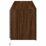 vidaXL Meubles TV muraux lumières LED 2 Pièces chêne marron 60x35x41 cm