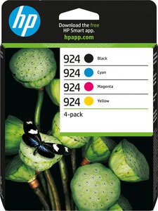 HP 924 Multipack Noir / Cyan / Magenta / Jaune (6C3Z1NE)
