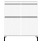 vidaXL Buffet Blanc 60x35x70 cm Bois d'ingénierie