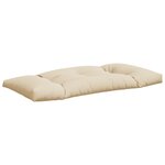 vidaXL Coussins de palette lot de 2 beige tissu