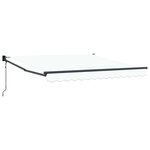 vidaXL Auvent rétractable Blanc 300 x 250 x 165 cm Polyester et métal