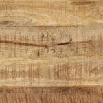 vidaXL Table à manger 110x55x75 cm bois de manguier massif brut et fer