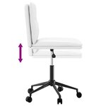 vidaXL Chaises à manger lot de 2 blanc similicuir