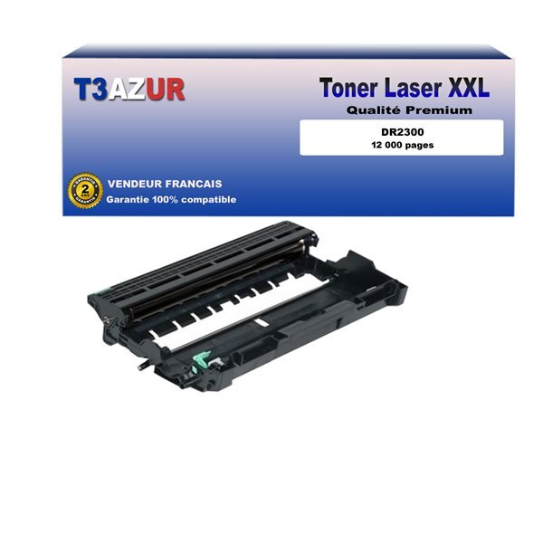 Kit Tambour compatible avec Brother DR2300 pour Brother HL L2360DN  L2365DW  L2300D  L2340DW - 12 000 pages - T3AZUR