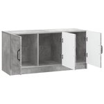 vidaXL Meuble TV Gris béton 99 x 34 5 x 47 cm Bois d'ingénierie