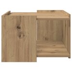 vidaXL Table basse Chêne artisanal 50 5 x 50 x 33 cm Bois d'ingénierie
