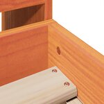 vidaXL Cadre de lit sans matelas cire marron 100x200cm bois pin massif