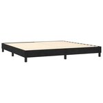 vidaXL Sommier à lattes de lit avec matelas LED Noir 200x200cm Velours