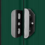 vidaXL Abri de stockage pour jardin Métal Vert 257 x 205 x 178 cm