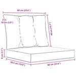 vidaXL Coussin de canapé d'extérieur 2 Pièces Modèle feuille Polyester