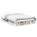 vidaXL Cadre de lit sans matelas blanc 120x200 cm