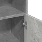 vidaXL Armoire de salle de bain Gris béton 30x30x95 cm Aggloméré