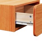 vidaXL Table de chevet avec tiroir Marron cire 39 x 34 x 16 5 cm