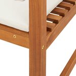 vidaXL Chaise de jardin Marron 50 x 50 x 91cm Bois d'acacia massif