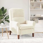 vidaXL fauteuil Crème 76 x 94 x 102 cm Velours
